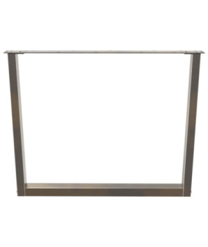 Picioare de masă în formă de V, 3 buc., oțel natural, 100 x (72-73,3) cm - WOODBB2757