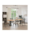 Picioare masă de sufragerie, 2 buc., negru, 50x(72-73,3) cm, oțel - WOODBB2758 Picioare masă de sufragerie, 2 buc., negru, 50x(72-73,3) cm, oțel - WOODBB2758