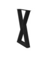 Picioare masă de sufragerie, 2 buc., negru, 50x(72-73,3) cm, oțel - WOODBB2758 Picioare masă de sufragerie, 2 buc., negru, 50x(72-73,3) cm, oțel - WOODBB2758