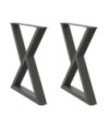 Picioare masă de sufragerie, 2 buc., antracit, 70x(72-73,3) cm, oțel - WOODBB2766 Picioare masă de sufragerie, 2 buc., antracit, 70x(72-73,3) cm, oțel - WOODBB2766