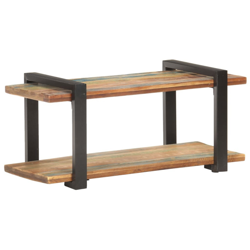 Comodă TV, 90 x 40 x 40 cm, lemn reciclat, cu aspect industrial - WOODBB293 Comodă TV, 90 x 40 x 40 cm, lemn reciclat, cu aspect industrial - WOODBB293
