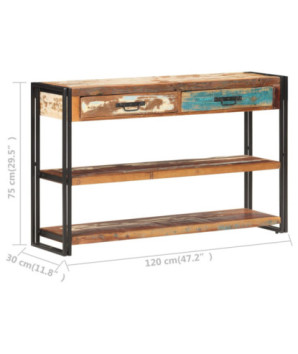 Servantă, 120 x 30 x 75 cm, lemn reciclat - WOODBB2769
