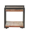 Comodă TV, 90 x 40 x 40 cm, lemn reciclat, cu aspect industrial - WOODBB293 Comodă TV, 90 x 40 x 40 cm, lemn reciclat, cu aspect industrial - WOODBB293
