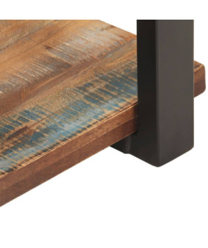 Comodă TV, 90 x 40 x 40 cm, lemn reciclat, cu aspect industrial - WOODBB293