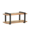 Comodă TV, 90 x 40 x 40 cm, lemn reciclat, cu aspect industrial - WOODBB293 Comodă TV, 90 x 40 x 40 cm, lemn reciclat, cu aspect industrial - WOODBB293