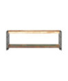 Comodă TV, 120 x 30 x 40 cm, lemn reciclat, cu aspect industrial - WOODBB294 Comodă TV, 120 x 30 x 40 cm, lemn reciclat, cu aspect industrial - WOODBB294