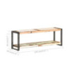 Comodă TV, 120 x 30 x 40 cm, lemn reciclat, cu aspect industrial - WOODBB294 Comodă TV, 120 x 30 x 40 cm, lemn reciclat, cu aspect industrial - WOODBB294