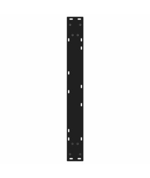 Picioare masă de sufragerie, 2 buc., negru, 80x(72-73,3) cm, oțel - WOODBB2788