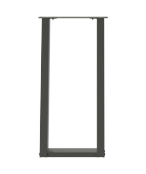 Picioare de masă consolă în formă de U, 2 buc., antracit, 28x(72-73) cm, oțel - WOODBB2795