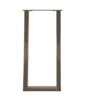 Picioare de masă consolă în formă de U, 2 buc., oțel natural, 28x(72-73) cm - WOODBB2796