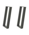 Picioare de masă consolă în formă de U, 2 buc., antracit, 38x(72-73) cm, oțel - WOODBB2808 Picioare de masă consolă în formă de U, 2 buc., antracit, 38x(72-73) cm, oțel - WOODBB2808