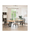 Picioare de masă în formă de U, 2 buc., negru, 50x(72-73) cm, oțel - WOODBB2809