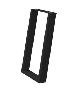 Picioare de masă în formă de U, 2 buc., negru, 50x(72-73) cm, oțel - WOODBB2809
