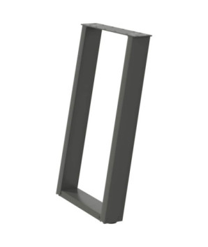 Picioare de masă în formă de U, 2 buc., antracit, 50x(72-73) cm, oțel - WOODBB2810
