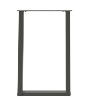Picioare de masă în formă de U, 2 buc., antracit, 50x(72-73) cm, oțel - WOODBB2810