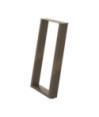 Picioare de masă în formă de U, 2 buc., oțel natural, 50x(72-73) cm - WOODBB2811