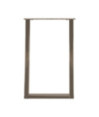 Picioare de masă în formă de U, 2 buc., oțel natural, 50x(72-73) cm - WOODBB2811