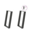 Picioare de masă în formă de U, 2 buc., antracit, 60x(72-73) cm, oțel - WOODBB2812 Picioare de masă în formă de U, 2 buc., antracit, 60x(72-73) cm, oțel - WOODBB2812