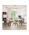 Picioare de masă în formă de U, 2 buc., oțel natural, 60 x (72-73) cm - WOODBB2813