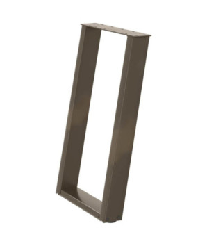 Picioare de masă în formă de U, 2 buc., oțel natural, 60 x (72-73) cm - WOODBB2813
