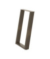 Picioare de masă în formă de U, 2 buc., oțel natural, 60 x (72-73) cm - WOODBB2813
