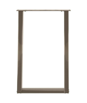 Picioare de masă în formă de U, 2 buc., oțel natural, 60 x (72-73) cm - WOODBB2813