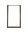 Picioare de masă în formă de U, 2 buc., oțel natural, 60 x (72-73) cm - WOODBB2813