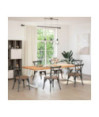 Picioare de masă în formă de U, 2 buc., alb, 70x(72-73) cm, oțel - WOODBB2814