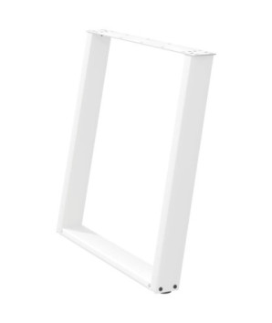 Picioare de masă în formă de U, 2 buc., alb, 70x(72-73) cm, oțel - WOODBB2814