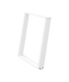 Picioare de masă în formă de U, 2 buc., alb, 70x(72-73) cm, oțel - WOODBB2814