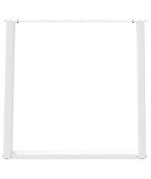 Picioare de masă în formă de U, 2 buc., alb, 70x(72-73) cm, oțel - WOODBB2814