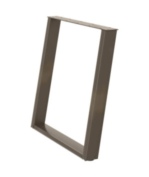 Picioare de masă în formă de U, 2 buc., oțel natural, 80x(72-73) cm - WOODBB2816