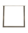Picioare de masă în formă de U, 2 buc., oțel natural, 80x(72-73) cm - WOODBB2816