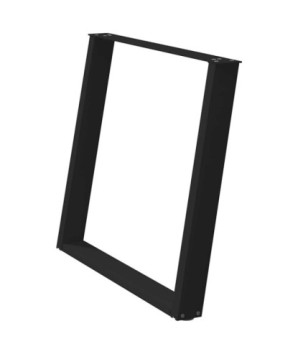 Picioare de masă în formă de U, 2 buc., negru, 90x(72-73) cm, oțel - WOODBB2817