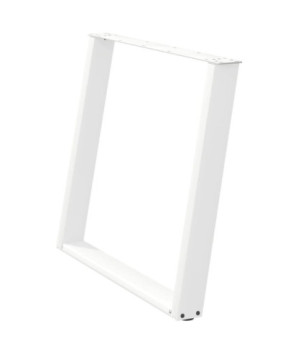 Picioare de masă în formă de U, 2 buc., alb, 90x(72-73) cm, oțel - WOODBB2828