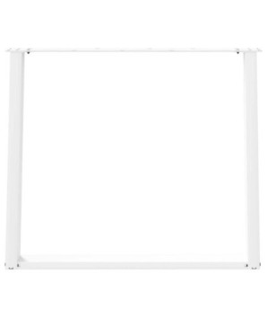 Picioare de masă în formă de U, 2 buc., alb, 90x(72-73) cm, oțel - WOODBB2828