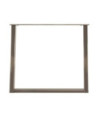Picioare de masă în formă de U, 2 buc., oțel natural, 90x(72-73) cm - WOODBB2830