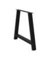 Picioare de masă în formă de A, 2 buc., negru, 90x(72-73) cm, oțel - WOODBB2831
