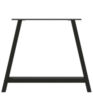 Picioare de masă în formă de A, 2 buc., negru, 90x(72-73) cm, oțel - WOODBB2831