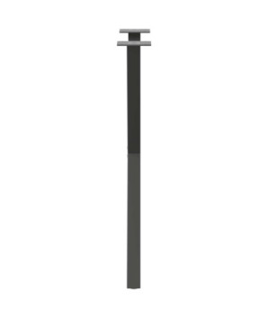Picioare de masă în formă de X, 2 buc., antracit, 50x(72-73) cm, oțel - WOODBB2832