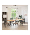 Picioare de masă în formă de X, 2 buc., negru, 57x(72-73) cm, oțel - WOODBB2834