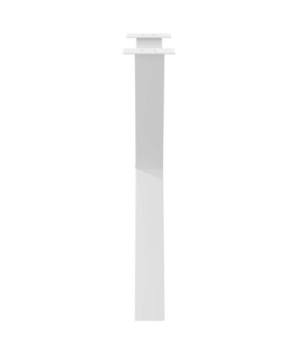 Picioare de masă în formă de X, 2 buc., alb, 80x(72-73) cm, oțel - WOODBB2836