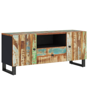 Dulap TV, 105x33,5x46 cm, lemn reciclat&lemn prelucrat - WOODBB300