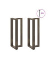 Picioare de masă de bar în formă de T, 2 buc., negru, 40x35x(100-101) cm, oțel - WOODBB2848 Picioare de masă de bar în formă de T, 2 buc., negru, 40x35x(100-101) cm, oțel - WOODBB2848