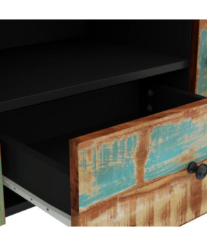 Dulap TV, 105x33,5x46 cm, lemn reciclat&lemn prelucrat - WOODBB300