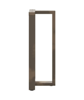 Picioare de masă de bar în formă de T, 2 buc., negru, 40x35x(100-101) cm, oțel - WOODBB2848