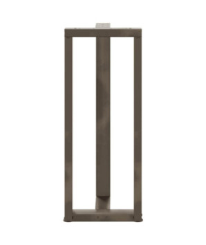 Picioare de masă de bar în formă de T, 2 buc., negru, 40x35x(100-101) cm, oțel - WOODBB2848