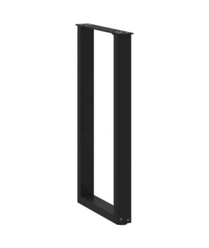 Picioare de masă consolă în formă de U, 2 buc., negru, 28x(72-73) cm, oțel - WOODBB2849