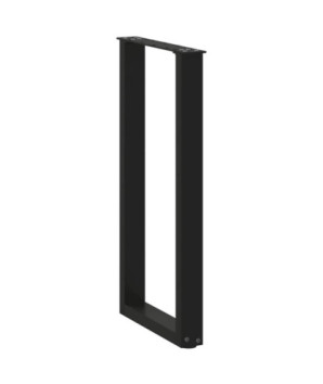 Picioare de masă consolă în formă de U, 2 buc., negru, 38x(72-73) cm, oțel - WOODBB2853