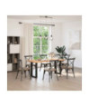 Picioare de masă în formă de U, 2 buc., negru, 50x(72-73) cm, oțel - WOODBB2857